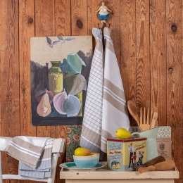 Πετσέτες Κουζίνας Pepper (Σετ 4τμχ) Mocca Melinen 40x60cm 100% Βαμβάκι