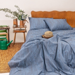 Σεντόνι Mouare Με Λάστιχο Jean Melinen Υπέρδιπλο 160x232cm 100% Βαμβάκι
