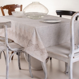 Τραπεζομάντηλο Marlene Beige Melinen 135x140 Βαμβάκι-Πολυέστερ