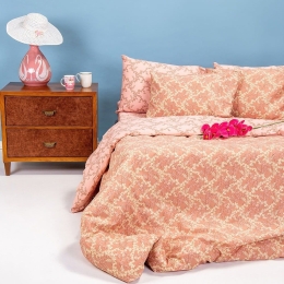 Σεντόνια Zelda (Σετ 4τμχ) Pink Melinen King Size 260x270cm 100% Βαμβάκι