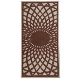 Χαλάκι Κουζίνας Kaleidoscope 70X140 Brown Melinen 70X140cm Βαμβάκι