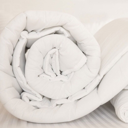 Πάπλωμα Satin Microfiber 300gsm White Melinen Μονό 160x240cm Microfiber
