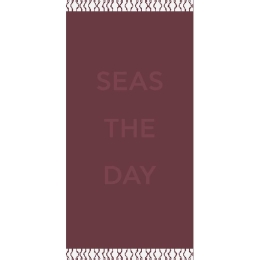 Πετσέτα Θαλάσσης Seas The Day Bordo Melinen Θαλάσσης 86x160cm 100% Βαμβάκι