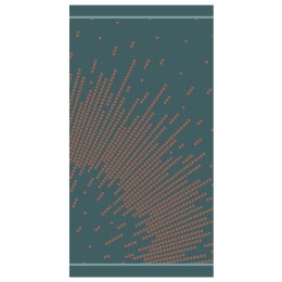 Πετσέτα Θαλάσσης Splash Petrol Melinen Θαλάσσης 86x160cm 100% Βαμβάκι