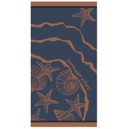 Πετσέτα Θαλάσσης Summer Vibes Blue Melinen Θαλάσσης 86x160cm 100% Βαμβάκι