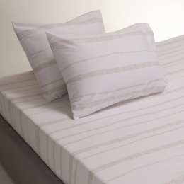 Σεντόνι Stages Με Λάστιχο (Σετ 3τμχ) Beige Melinen King Size 180x232cm 100% Βαμβάκι