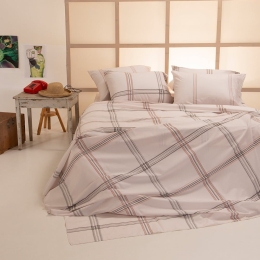 Σεντόνια Andrew (Σετ 4τμχ) Grey Melinen Υπέρδιπλο 235x270cm 100% Βαμβάκι