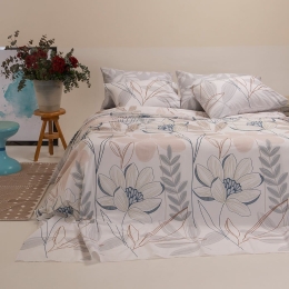 Σεντόνια Lullaby (Σετ 4τμχ) Beige Melinen King Size 260x270cm 100% Βαμβάκι