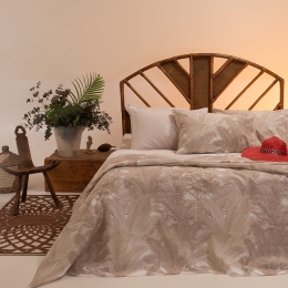 Σεντόνια Purge Με Λάστιχο (Σετ 4τμχ) Beige Melinen King Size 180x232cm 100% Βαμβάκι
