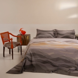Σεντόνια Shels (Σετ 4τμχ) Grey Melinen King Size 260x270cm 100% Βαμβάκι