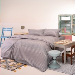 Σεντόνια Φανελένια Alto (Σετ 4τμχ) Grey Melinen Διπλό 205x260cm 100% Βαμβακερή Φανέλα