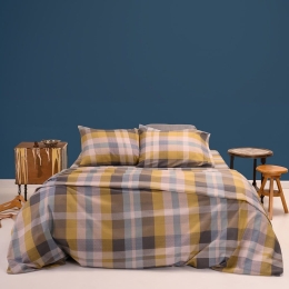 Σεντόνια Φανελένια Hanna (Σετ 4τμχ) Aqua Melinen King Size 270x260cm 100% Βαμβακερή Φανέλα