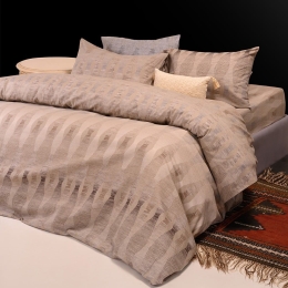 Σεντόνια Φανελένια Mei (Σετ 4τμχ) Mocca Melinen Διπλό 205x260cm 100% Βαμβακερή Φανέλα