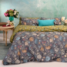 Σεντόνια Misha (Σετ 3τμχ) Grey Melinen Μονό 170x270cm Βαμβάκι-Πολυέστερ