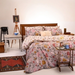 Σεντόνια Misha (Σετ 3τμχ) Apple Melinen Μονό 170x270cm Βαμβάκι-Πολυέστερ