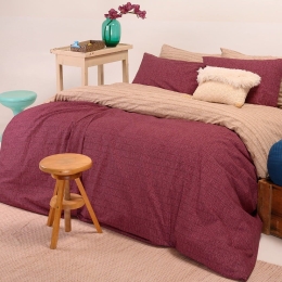 Σεντόνια Jaya (Σετ 4τμχ) Apple Melinen King Size 260x270cm Βαμβάκι-Πολυέστερ