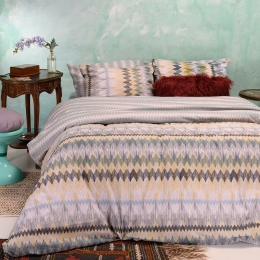 Σεντόνια Anya Με Λάστιχο (Σετ 4τμχ) Aqua Melinen Διπλό 150x232cm Βαμβάκι-Πολυέστερ