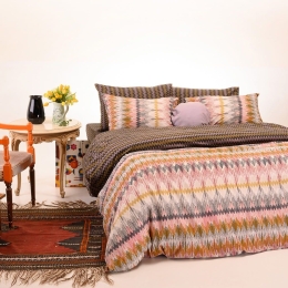 Σεντόνια Anya Με Λάστιχο (Σετ 4τμχ) Bordo Melinen Διπλό 150x232cm Βαμβάκι-Πολυέστερ