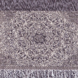 Borea Ριχτάρι Σενίλ Πολυθρόνας Arabesk 180 x 180 cm Γκρί Σκούρο