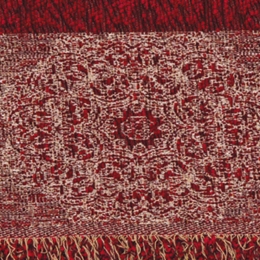 Borea Ριχτάρι Σενίλ Πολυθρόνας Arabesk 180 x 180 cm Μπορντώ