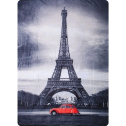 Borea Κουβέρτα 3D Eiffel Μονή 160 x 220 cm Γκρι