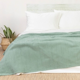 Borea Κουβέρτα Πικέ Waffle Υπέρδιπλη 230 x 260 cm Εκρού