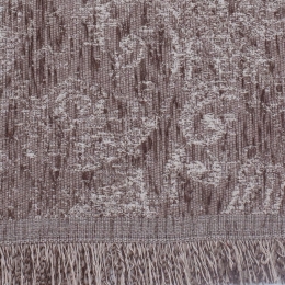 Borea Ριχτάρι Σενίλ Πολυθρόνας Ines 180 x 180 cm Καφέ