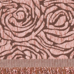 Borea Ριχτάρι Σενίλ Διθέσιο Roses 180 x 250 cm Ροζέ