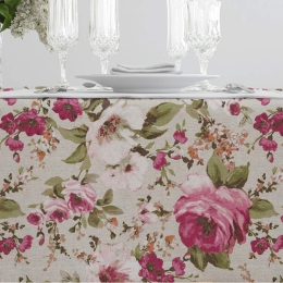Borea Τραπεζομάντηλο Ashley Μπορντώ 140 x 180 cm Μπορντώ