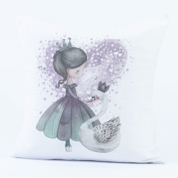 Borea Μαξιλάρι Διακοσμητικό Printed Odette 45 x 45 cm Λευκό