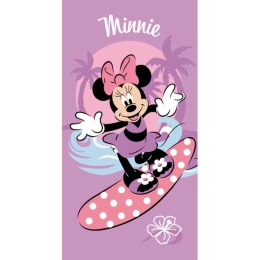 Borea Πετσέτα Θαλάσσης Microfiber Minnie 70 x 140 cm Λιλά