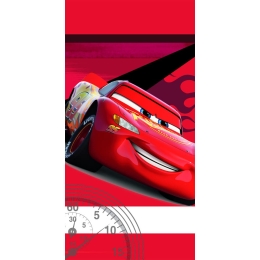 Borea Πετσέτα Θαλάσσης Βαμβακερή Βελούδινη Cars 320gsm 70 x 140 cm Κόκκινο