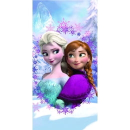 Borea Πετσέτα Θαλάσσης Βαμβακερή Βελούδινη Frozen Heart 320gsm 70 x 140 cm Λιλά