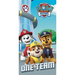 Borea Πετσέτα Θαλάσσης Βαμβακερή Βελούδινη Paw Patrol 320gsm 70 x 140 cm Τυρκουάζ