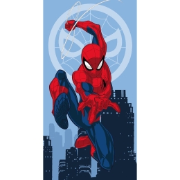 Borea Πετσέτα Θαλάσσης Βαμβακερή Βελούδινη Spiderman 320gsm 70 x 140 cm Μπλε
