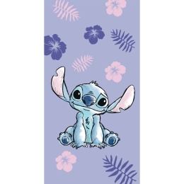 Borea Πετσέτα Θαλάσσης Βαμβακερή Βελούδινη Stitch 320gsm 70 x 140 cm Λιλά
