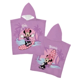 Borea Παιδικό Πόντσο Microfiber Minnie 55 x 110 cm Λιλά