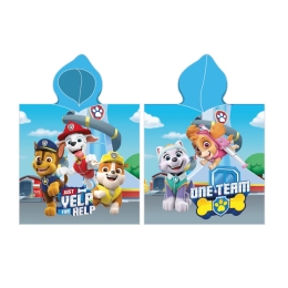 Borea Παιδικό Πόντσο Microfiber Paw Patrol 55 x 110 cm Τυρκουάζ