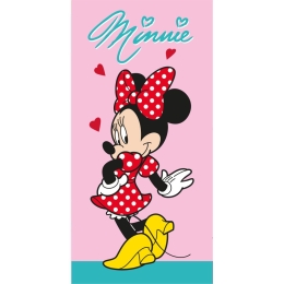 Borea Πετσέτα Θαλάσσης Microfiber Minnie Love 70 x 140 cm Ροζ