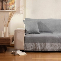Borea Ριχτάρι Βαμβακερό Τετραθέσιο Iris 180 x 350 cm Ροζέ