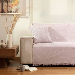 Borea Ριχτάρι Βαμβακερό Τριθέσιο Aztek 180 x 300 cm Μπεζ