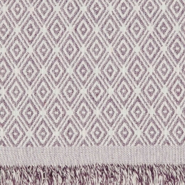 Borea Ριχτάρι Βαμβακερό Τριθέσιο Ikat 180 x 300 cm Μωβ