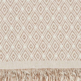 Borea Ριχτάρι Βαμβακερό Τριθέσιο Ikat 180 x 300 cm Σπαγγί
