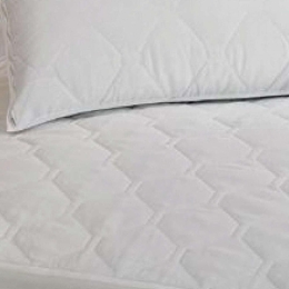 Borea Επίστρωμα Καπιτονέ Αδιάβροχο Polycotton 100 x 200 cm + 40 cm Λευκό