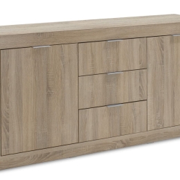 Μπουφές - κονσόλα Doha pakoworld χρώμα sonoma 180x45x80,5εκ