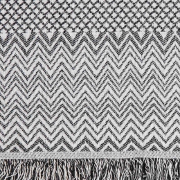 Borea Ριχτάρι Βαμβακερό Διθέσιο Tribal 180 x 250 cm Μαύρο