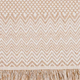 Borea Ριχτάρι Βαμβακερό Τριθέσιο Tribal 180 x 300 cm Μπεζ