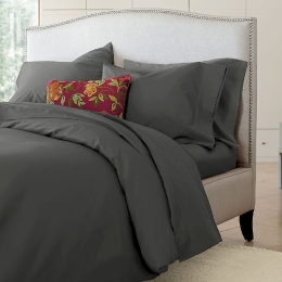 Ariete Casa Σετ Σεντόνια Βαμβακερά Περκάλι 250 TC King Size 240×260 - Homeport Ανθρακί