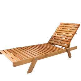 Bonsai Home Ξαπλώστρα Μασίφ Ξύλο Οξιά 202x61x24εκ Φυσικό