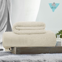 Bonsai Home Σετ Πετσέτες 2 Τμχ 450gsm - Capa Εκρού
